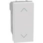 Pulsante doppio interbloccato per tapparelle Bticino MatixGO bianco JW4037N