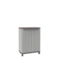 Armadio basso C-Wood 680 TERRY STORAGE in polipropilene, grigio e tortora L 68 x H 91 x P 39 cm 2 ante, adatto per interno/esterno