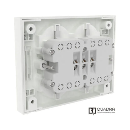Multipresa Incasso Quadra 4 Prese Bipasso per Scatola 3 Moduli | Electroline