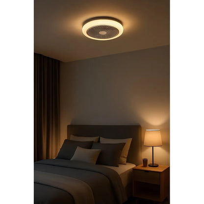 Plafoniera LED con Ventilatore Integrato RGB CCT Diametro 46 cm