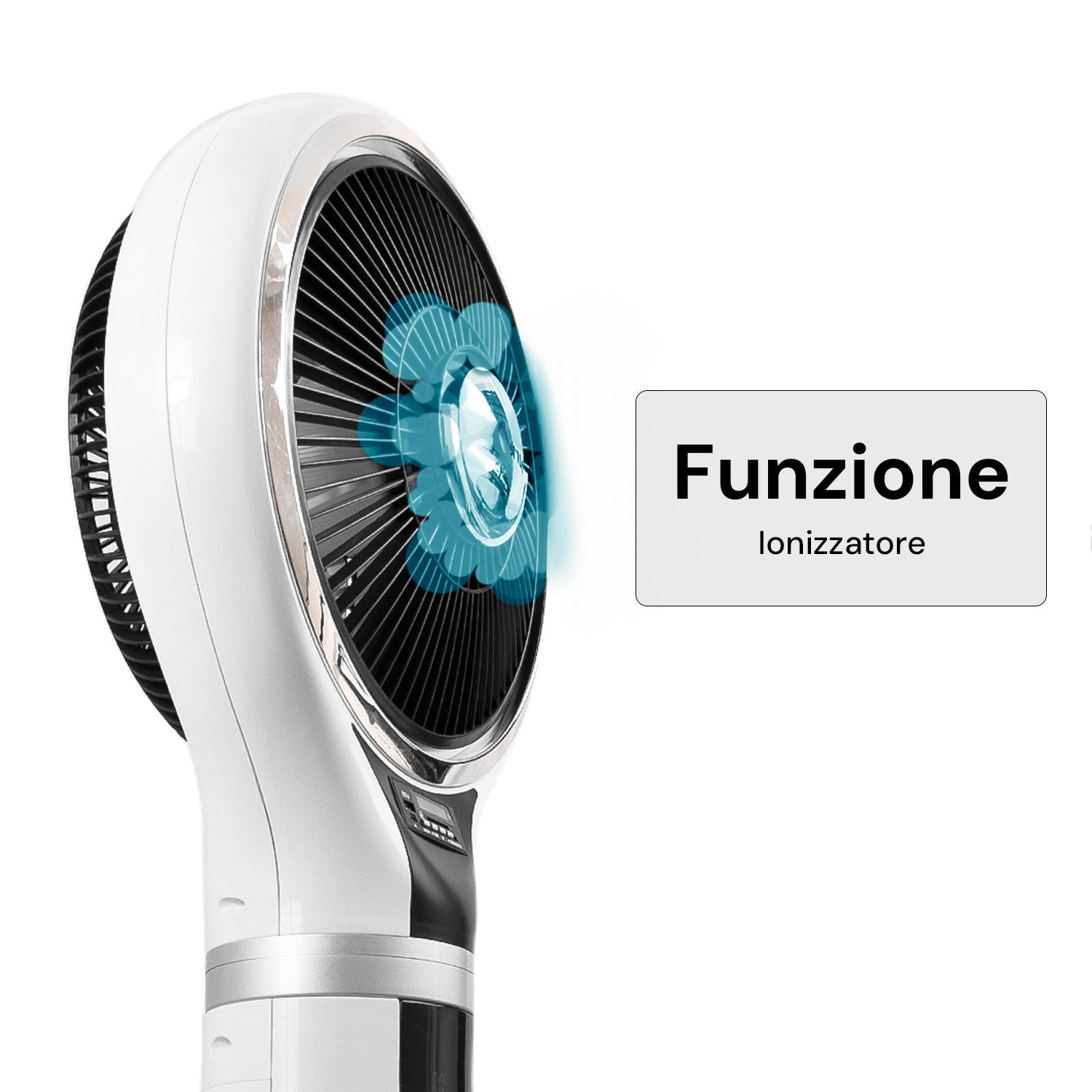 Ventilatore Nebulizzatore a Colonna con 3 velocità, Telecomando e Serbatoio 2,3L