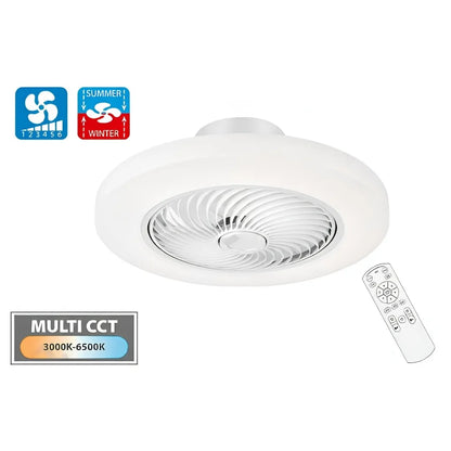 Plafoniera LED rotonda con ventilatore 58 cm 70W | Ardelys